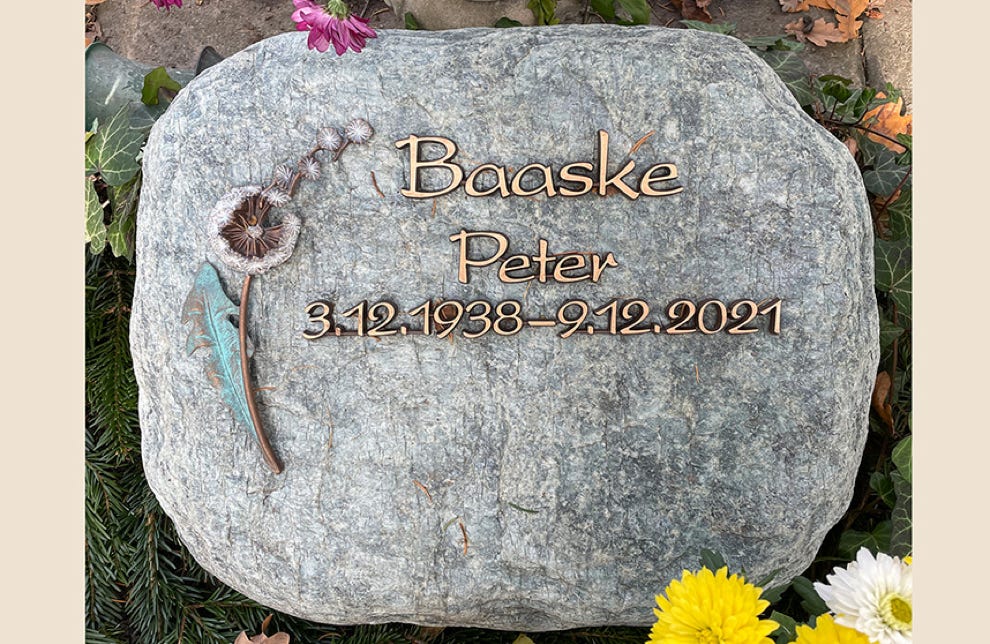 Liegestein natürlich belassen