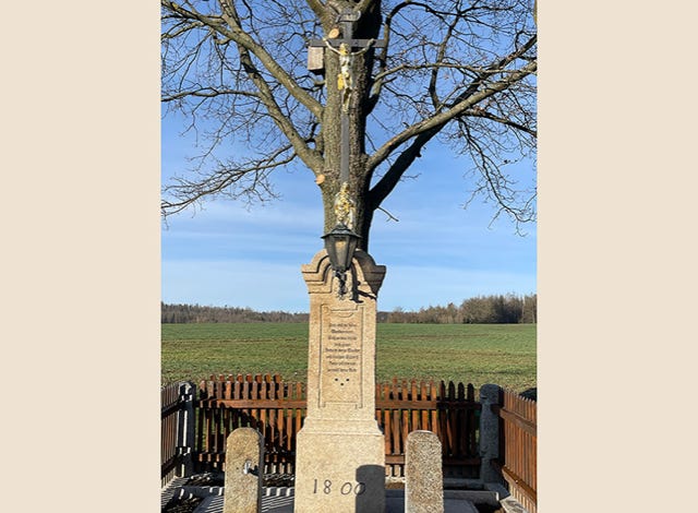 Denkmalpflege Wegekreuz, Kruzifix, Vergoldung