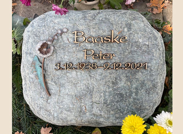 Liegestein natürlich belassen